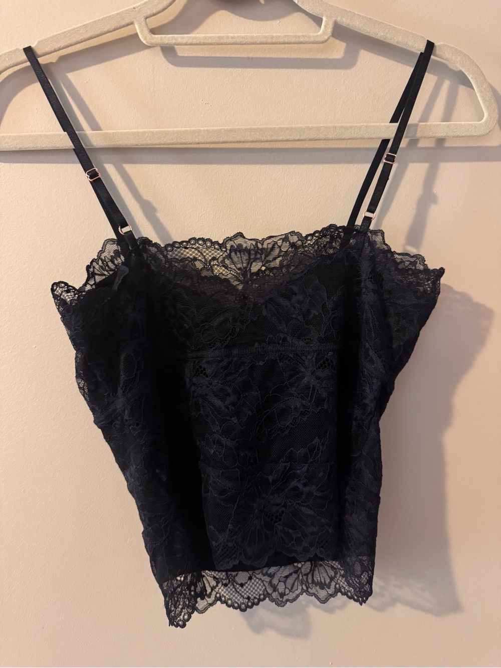 NWOT Intimately by Free People Lacey Essential Cami in Black - size small - Picture 5 of 8